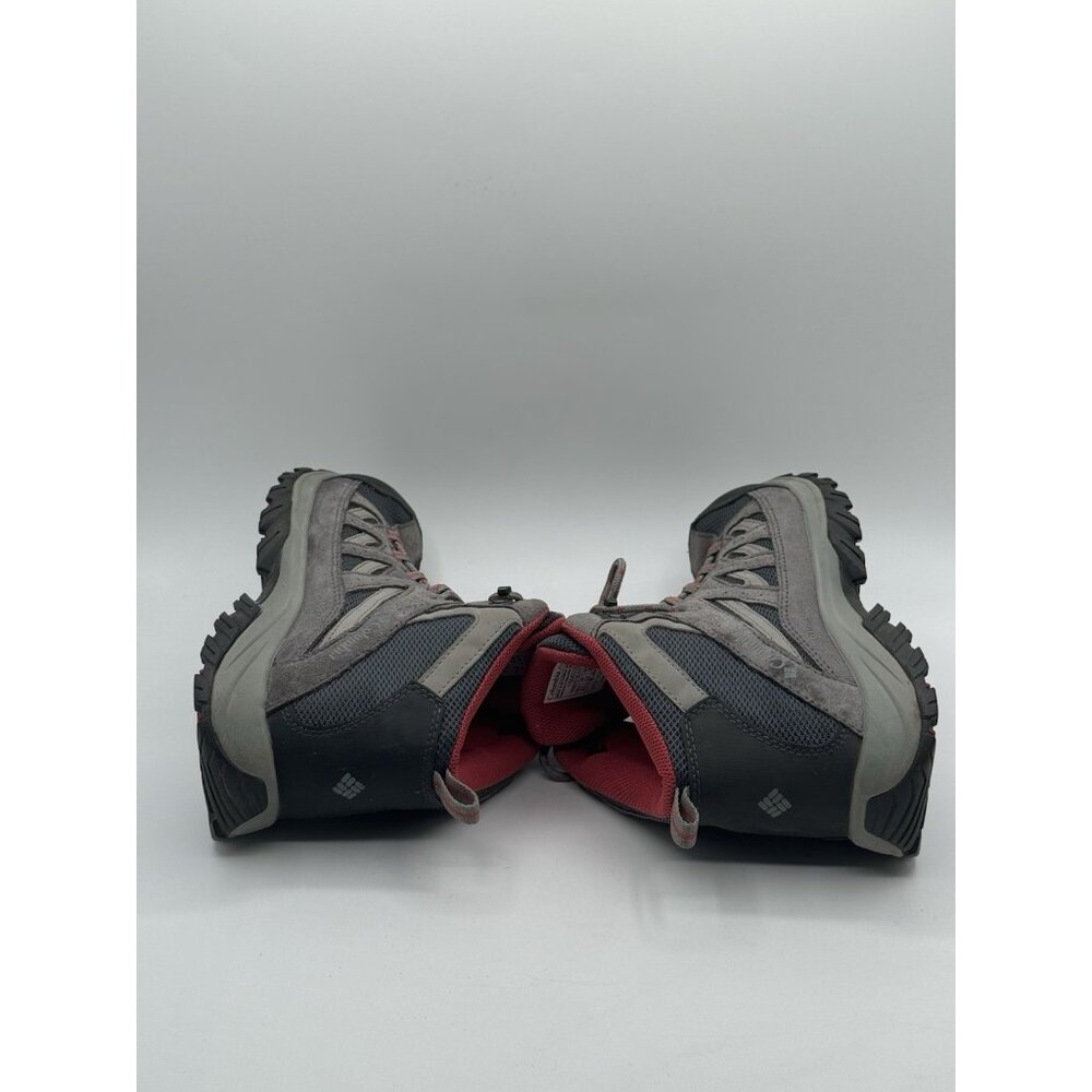 Columbia Boots Womens 8.5 Crestwood Hiking Gray Leather Fabric BL5371-053 Casual - Picture 5 of 12